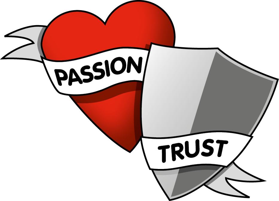 Logo: When passion meets trust